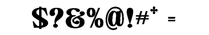 Camiron Grade Expanded Font OTHER CHARS