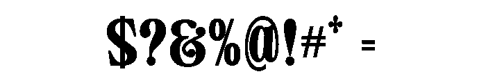 Camiron Grade Regular Font OTHER CHARS