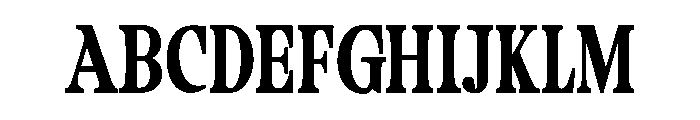 Camiron Grade Semi Condensed Font UPPERCASE