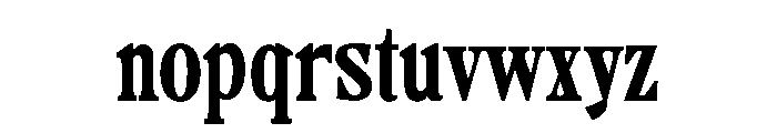 Camiron Grade Semi Condensed Font LOWERCASE