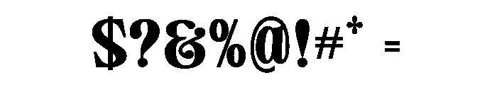 Camiron Grade Semi Expanded Font OTHER CHARS