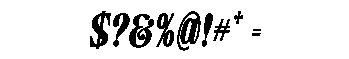 Camiron Grade SemiCond Slant Font OTHER CHARS