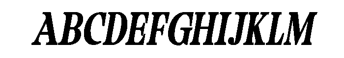 Camiron Grade SemiCond Slant Font UPPERCASE