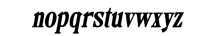 Camiron Grade SemiCond Slant Font LOWERCASE