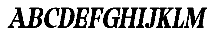 Camiron Grade Slant Font UPPERCASE