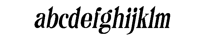 Camiron Semi Condensed Slant FONT
