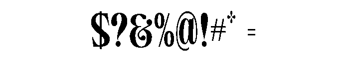 Camiron Semi Condensed Font OTHER CHARS