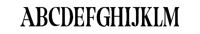 Camiron Semi Condensed Font UPPERCASE