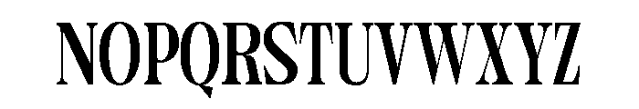 Camiron Semi Condensed Font UPPERCASE