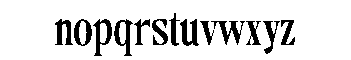 Camiron Semi Condensed Font LOWERCASE