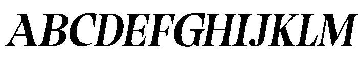 Camiron Semi Expanded Slant Font UPPERCASE