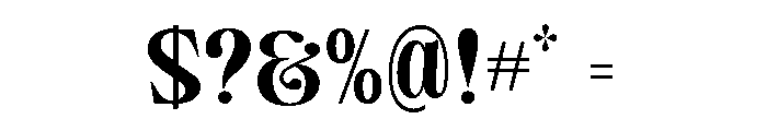 Camiron Semi Expanded Font OTHER CHARS