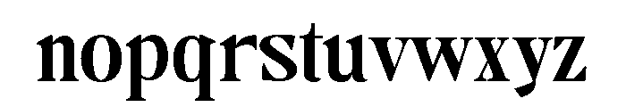 Camiron Semi Expanded Font LOWERCASE