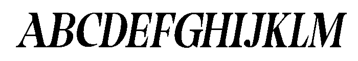 Camiron Slant Font UPPERCASE
