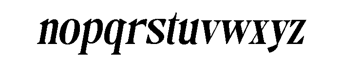 Camiron Slant Font LOWERCASE