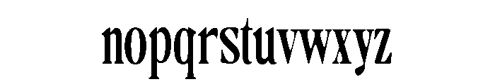 Camiron Soft Condensed Font LOWERCASE