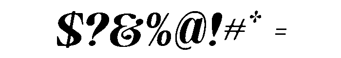 Camiron Soft Expanded Slant Font OTHER CHARS