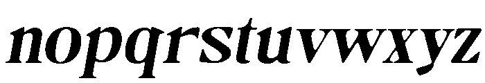 Camiron Soft Expanded Slant Font LOWERCASE