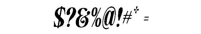 Camiron Soft SemiCond Slant Font OTHER CHARS