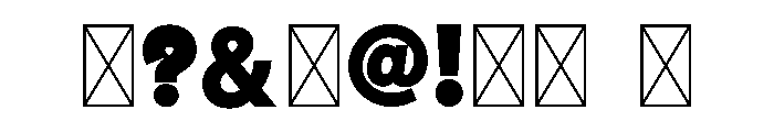Camo Block Font OTHER CHARS