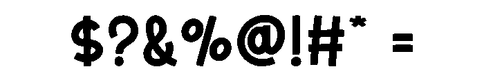 Camping Holiday Font OTHER CHARS