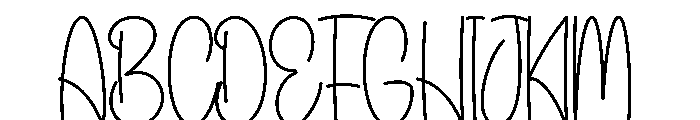 Camping Mountain Font UPPERCASE