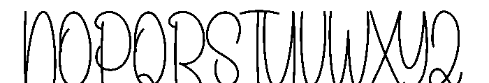 Camping Mountain Font UPPERCASE