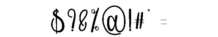 Camping Newyear Font OTHER CHARS