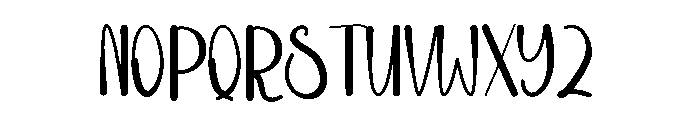 Camping Newyear Font UPPERCASE