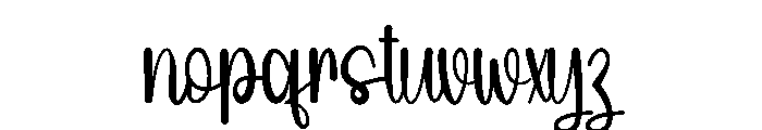 Camping Newyear Font LOWERCASE