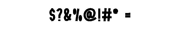 Camping Outdoor Font OTHER CHARS