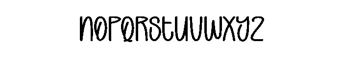 Camping Somebody Font LOWERCASE