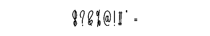 Camping Valentine Font OTHER CHARS