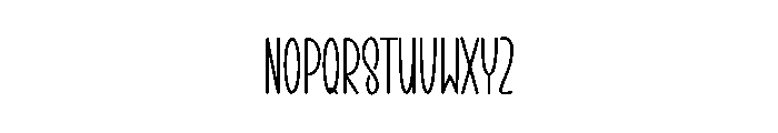 Camping Valentine Font UPPERCASE