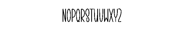 Camping Valentine Font LOWERCASE
