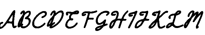 Campino Holiday Script Font UPPERCASE