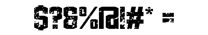 Campus Grunge Regular Font OTHER CHARS