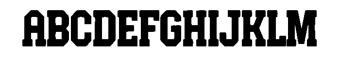 Campus Font UPPERCASE