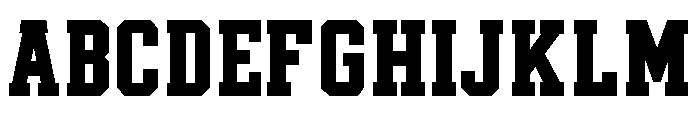 CampusRally Condensed Font UPPERCASE