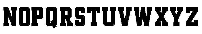 CampusRally Condensed Font UPPERCASE