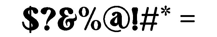 Camstey-Regular Font OTHER CHARS
