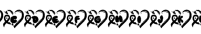 Cancer Awareness Font UPPERCASE