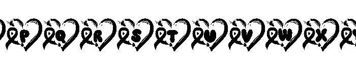 Cancer Awareness Font UPPERCASE
