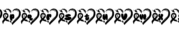 Cancer Awareness Font LOWERCASE