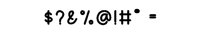 Candies Creative Font OTHER CHARS