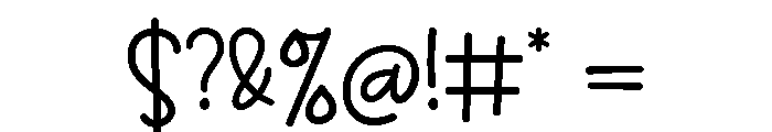 Candies Honeymoon Script Font OTHER CHARS