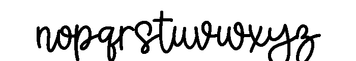 Candies Honeymoon Script Font LOWERCASE