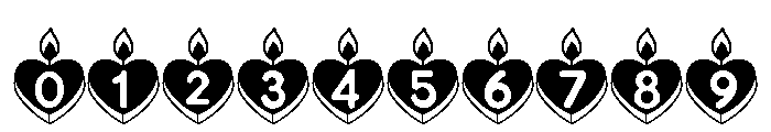 Candle Heart Font OTHER CHARS