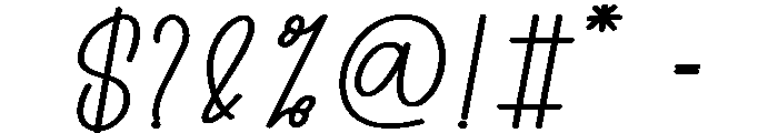 Candlestick Font OTHER CHARS