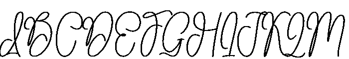 Candlestick Font UPPERCASE